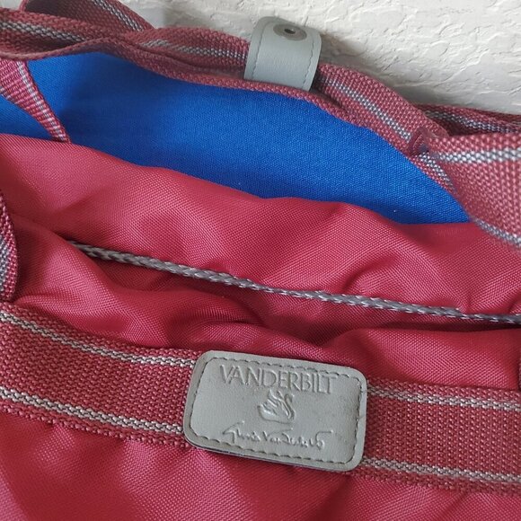 Maroon & Gray Gloria Vanderbilt Lightweight Travel Luggage - Picture 2 of 8